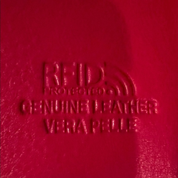 Genuine Leather Vera Pelle Black Wallet with RFID and Colorful Floral Design - Picture 2 of 8